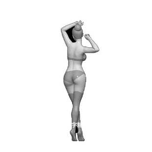 人体三维模型美女stl女性三维max女生maya女模特犀牛rhino圆雕图