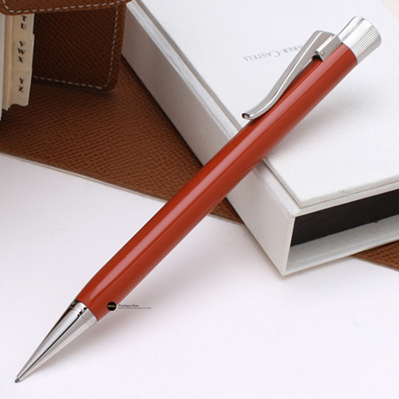 现货德国辉柏嘉伯爵GRAF VON FABER 0.7mm橘色款书写盒装自动铅笔