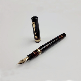 意大利ASC/博洛尼亚图坦卡蒙限量赛璐珞/气压上墨14K金弹性尖钢笔