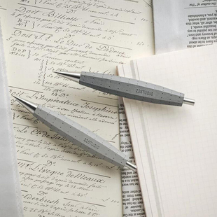 22设计DesignStudio清水模系列自动铅笔立体曲面梭形水泥书写工具