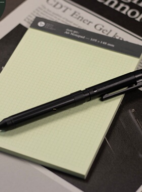 日本 CDT Sharbo黑色金属三用笔0.5自动铅笔圆珠笔多功能旋转出芯