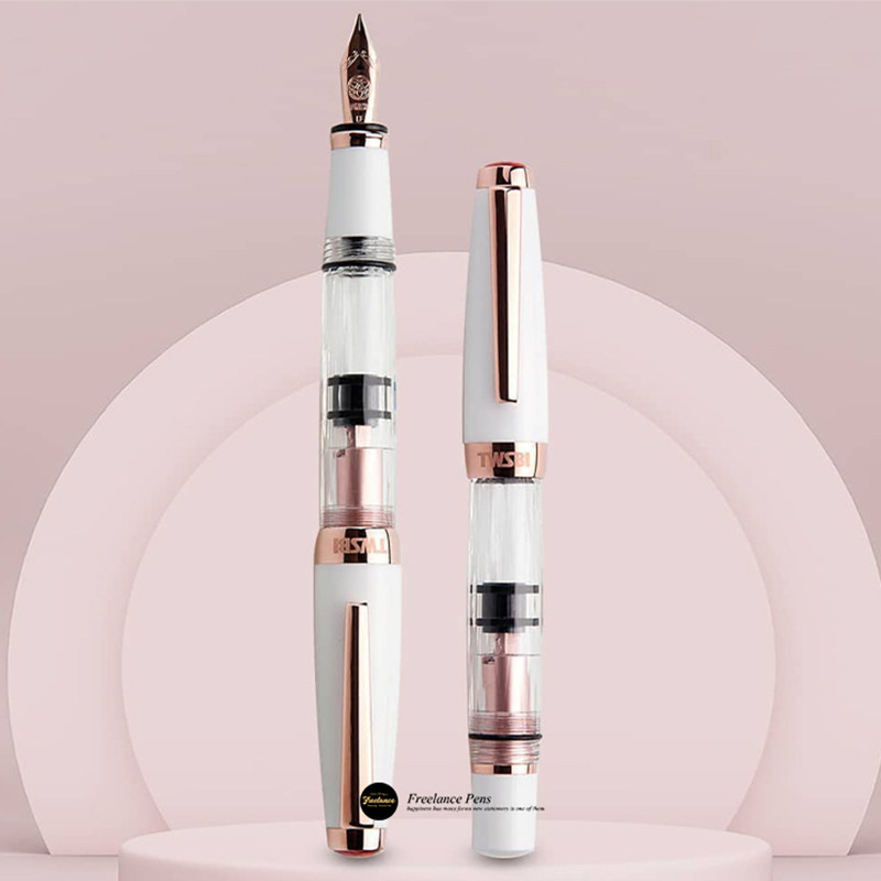 台湾TWSBI 三文堂DIAMOND MINI 镀玫瑰金活塞钢笔