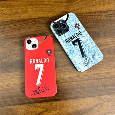 磨砂葡萄牙C罗手机壳iPhone15