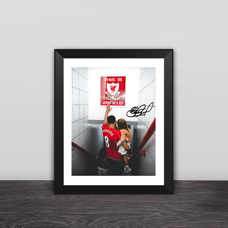 利物浦杰拉德告别背影款实木装饰相框照片墙桌摆挂框摆件家居壁画