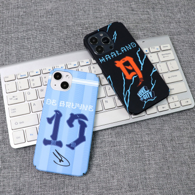 iPhone14硬壳磨砂曼城哈兰德