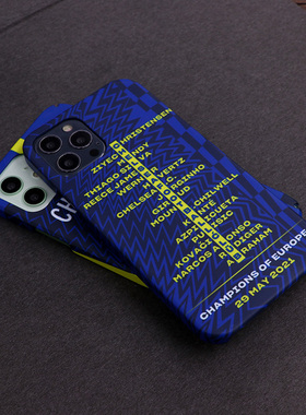 2021切尔西欧冠冠军款iphone78XSMAXR 6s11 12Proplus磨砂手机壳