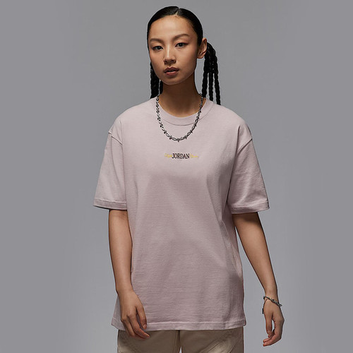 Nike耐克 女子JORDAN图案印花宽松棉质运动短袖T恤IF0380-019-133