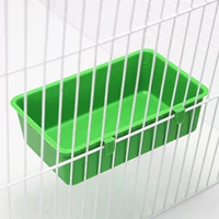 Попугайная пищевая пищевая коробка для птиц птицы с анти -сплаш и внутри висящих танков пищевые горшки с длинной пищевой коробкой для ванной коробки для ванной комнаты