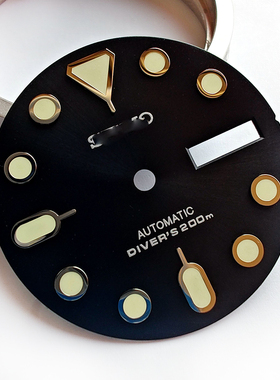 【支持改装组装】适配精工海米德007字面4R/NH36超亮C3夜光表盘