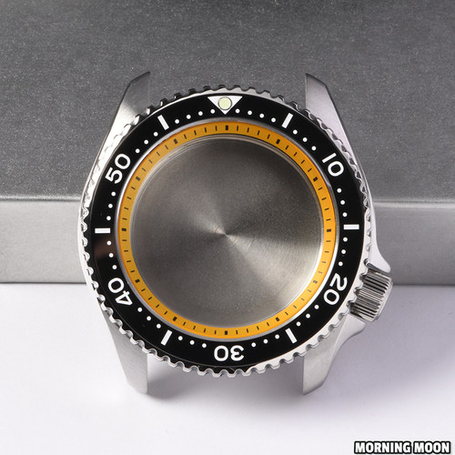 支持改装组装-高品质SKX007钢表壳配件3.8把头NH35A/NH36/4R/6R