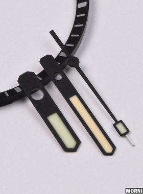 62MAS表针超级C3绿光夜光NH35A/NH36A机芯橙色分针手表指针配件