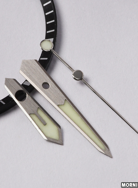 高品质小MM表针NH35A/NH36A机芯超级C3绿色发给平顶秒针