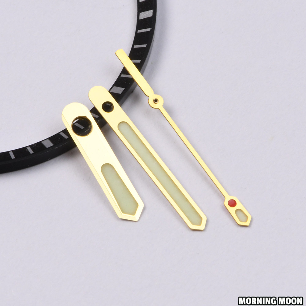 【支持改装组装】金色表针配件夜光适用SKX007/SBBN款NH35A/NH36A