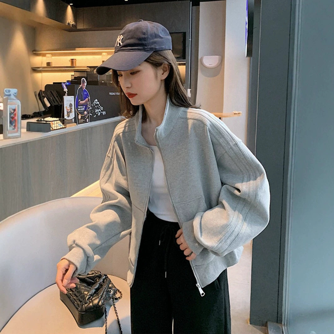 短款运动外套女2026秋季新款短外套