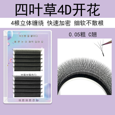 四叶草嫁接睫毛不散根