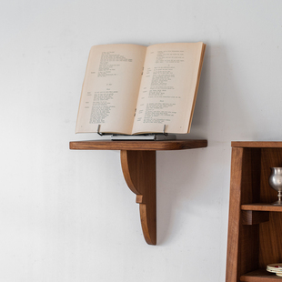 生活小物｜原创诚子手作中古风格缅甸柚木展示架烛台置物架壁挂架