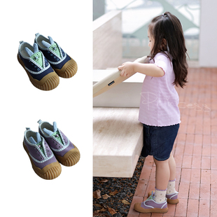2025春秋新款儿童帆布鞋男童女童宝宝幼儿园室内软底防滑透气板鞋