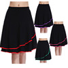 black skirt Middle and old age skirt square dance clothing new pattern Big swing skirt Short skirt Spring and summer Dance skirt