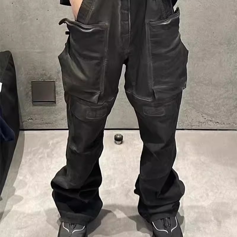 原汁原味版型RO风格24SS stegosaurus cargo脏洗工装牛仔裤TS同款