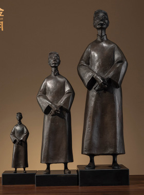 铜艺坊鲁迅黄铜塑像铜摆件周树人物雕塑铸铜雕像书房黄铜装饰摆件