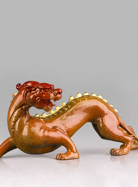 2026新款铜艺坊鸿运貔貅黄铜摆件瑞兽貔貅客厅办公室桌面店铺前台