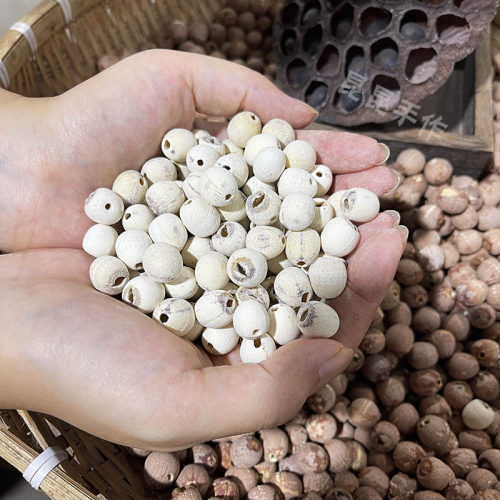 【昆昆源选】 2026湖北洪湖干莲子 粉莲子 磨皮白莲 500g装 包邮