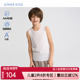 爱慕儿童春夏无痕海藻罗纹抗菌防螨男女孩宽肩打底背心AK312H602