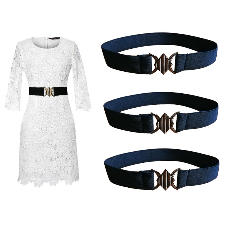 收腰百搭风无痕弹力皮带装饰