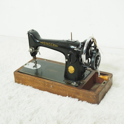 怀旧胜家Singer手摇缝纫机故障机