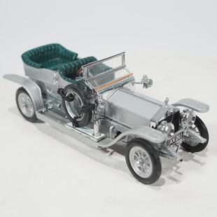 西洋古董富兰克林Franklin Mint1907劳斯莱斯 stryo汽车模型银色