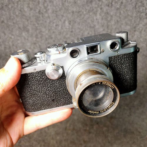 1954莱卡leica IIIf 机械旁轴135胶卷相机红字版Leitz镜头50 1.2