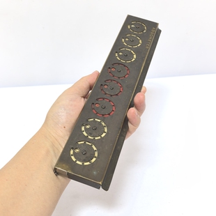 1930古董铜器计算尺加减乘除老式机械拨算器加法机机械计算器文旅