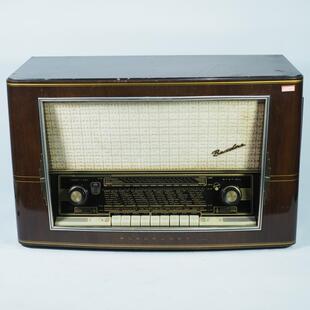 古董德国铭机老式蓝宝电子管胆机调频FM收音机1960年功能ok音响