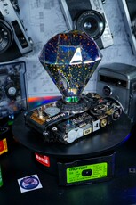 Камеры 玛米亚胶片相机改装蒸汽朋克工业风七彩3d炫光装饰台灯摆件怀旧