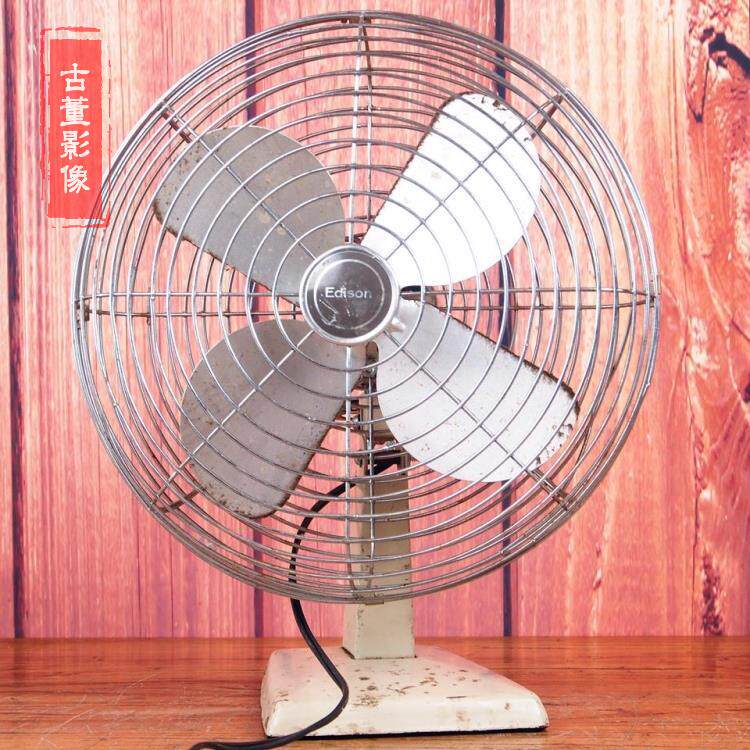 文旅古董美国老式电风扇台扇功能ok 8品11寸装饰摆件怀旧收藏老物
