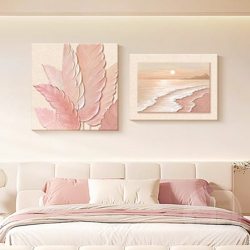 奶油风家大业大卧室床头装饰画