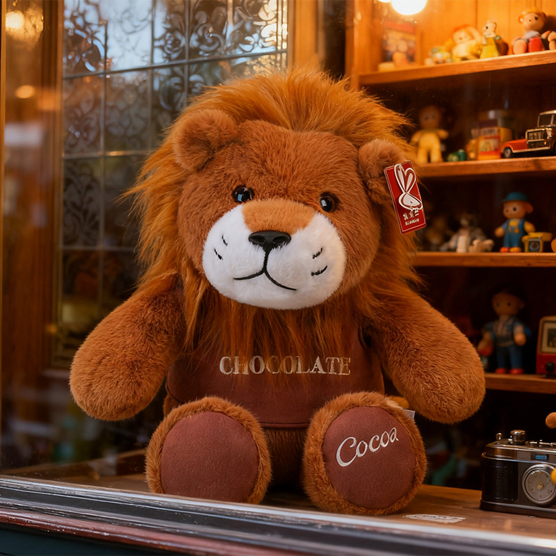 可爱小狮子毛绒玩具公仔抱枕