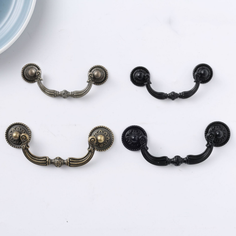 复古欧式拉手120*50MM抽屉橱柜拉手仿古拉手锌合金提手家装拉手