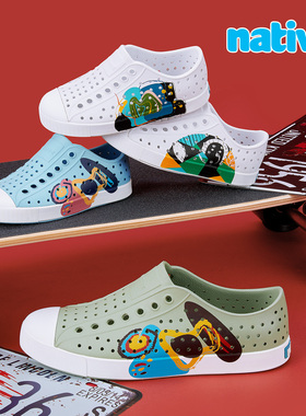 native春夏新款 断码特惠 Jefferson洞洞鞋 儿童男女亲子沙滩雨鞋