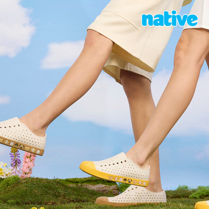 native Jefferson神奇动物超轻软底洞洞鞋男女沙滩鞋亲子凉鞋