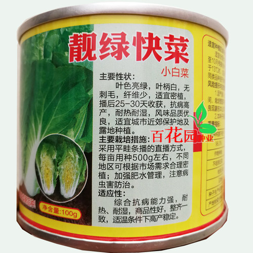 菜农专用小白菜种籽 靓绿快菜花心菜青菜春夏秋四季播蔬菜种子孑