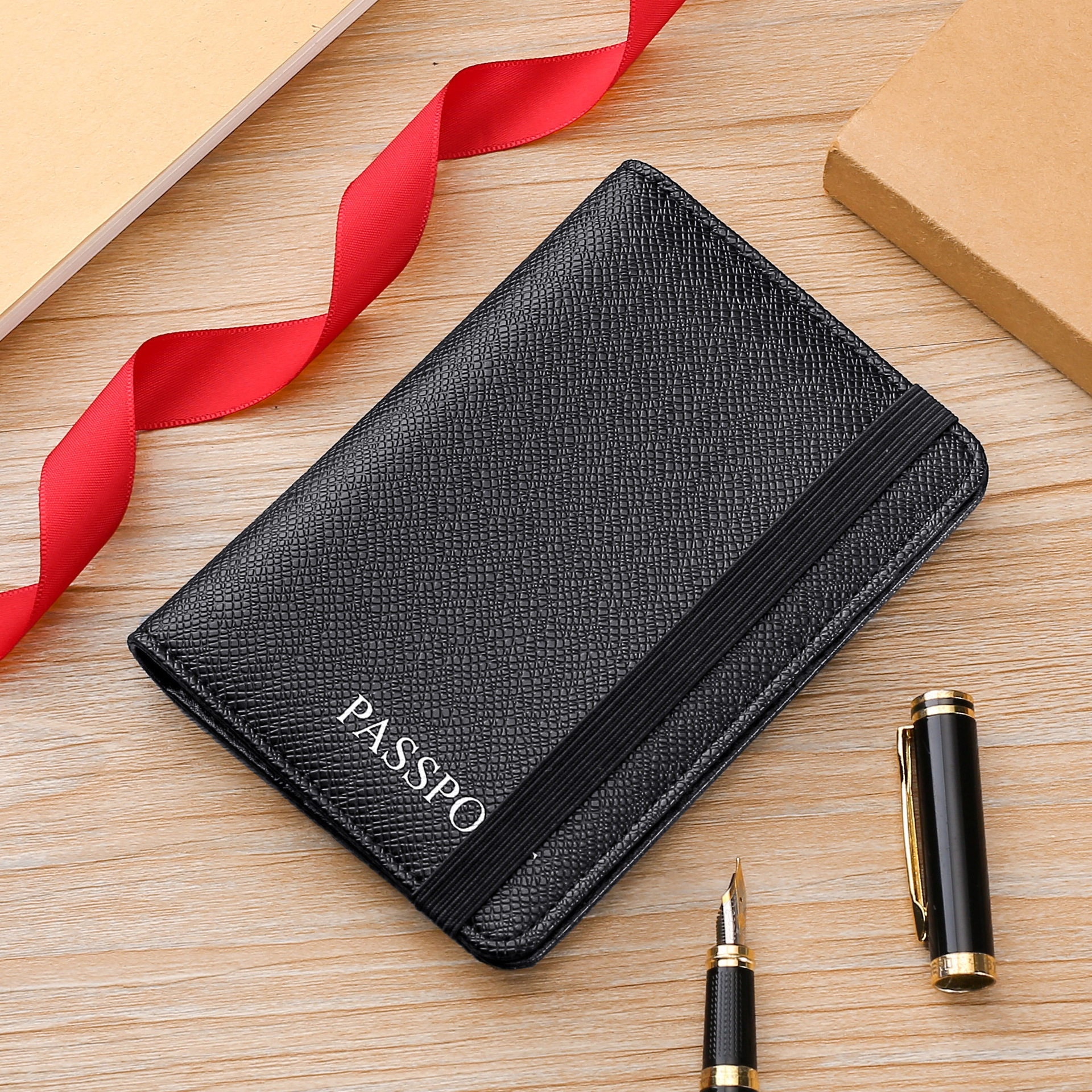 PASSPORT PROTECTOR CASE ID BAG PASSPORT BAG MULTIFUNCTIONAL RFID ANTI-THEFT PASSPORT HOLDER TICKET HOLDER RETRO PASSPORT BOOK SET