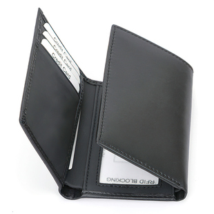 钱包牛皮纳帕平纹钱夹 wallets2023新款 RFID三折多卡位大容量男士