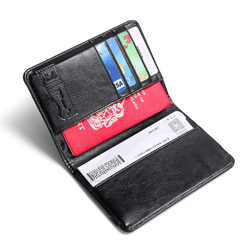 PASSPORT PROTECTOR CASE ID BAG PASSPORT BAG MULTIFUNCTIONAL RFID ANTI-THEFT PASSPORT HOLDER TICKET HOLDER RETRO PASSPORT BOOK SET