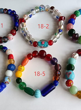 宝琉阁KS18纯手工老琉璃老珠子手串