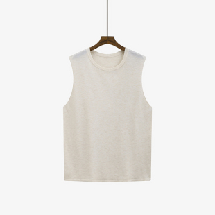 开叉上衣女外穿内搭背心秋2025新款 圆领无袖 胖mm针织马甲 女装 大码