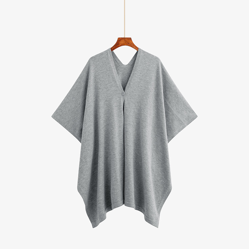 大码女装针织披肩女外搭斗篷外套2025秋季新款胖mm百搭宽松开衫,女装/女士精品,毛针织衫,淘宝优惠券,粉丝福利购,淘宝优惠卷