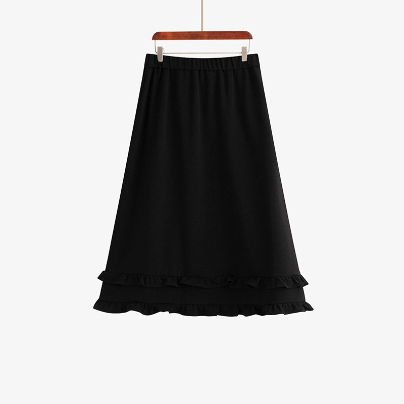 大码女装气质荷叶边裙子女高腰百搭针织裙2025秋季新款胖mm半身裙,女装/女士精品,连衣裙,淘宝优惠券,粉丝福利购,淘宝优惠卷