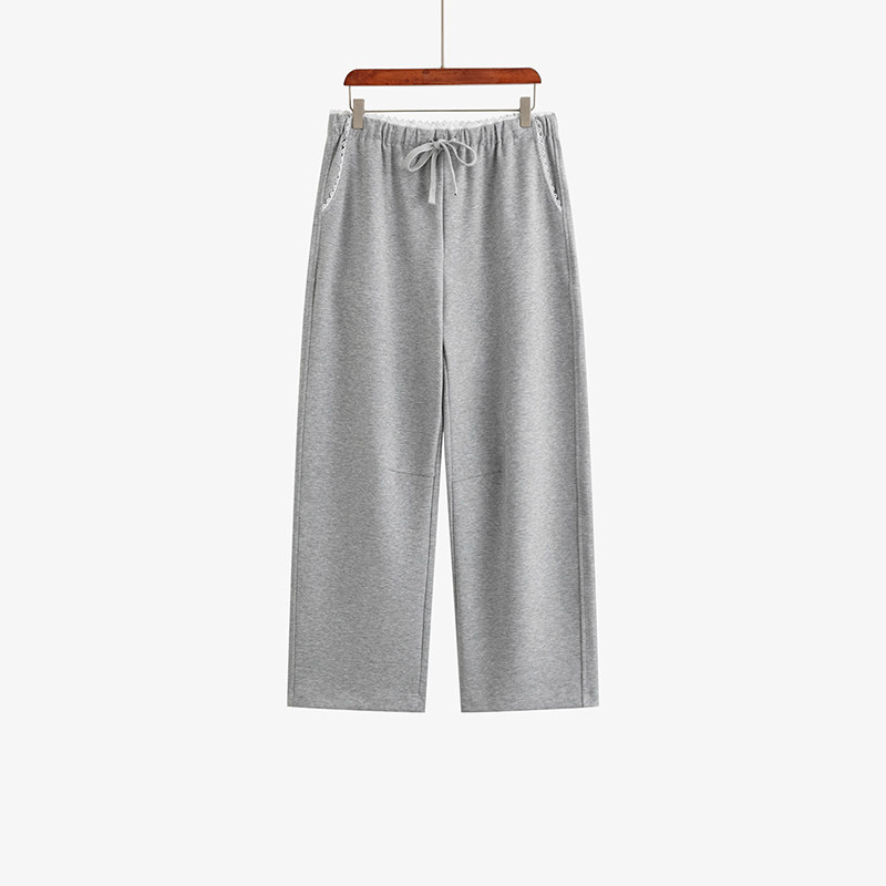 大码松紧直筒裤哈伦裤女卫裤2025秋季新款胖mm百搭宽松拖地阔腿裤,女装/女士精品,卫裤,淘宝优惠券,粉丝福利购,淘宝优惠卷