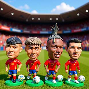 足球迷西班牙内马尔手办国家队莫拉塔威廉姆斯公仔送礼品周边